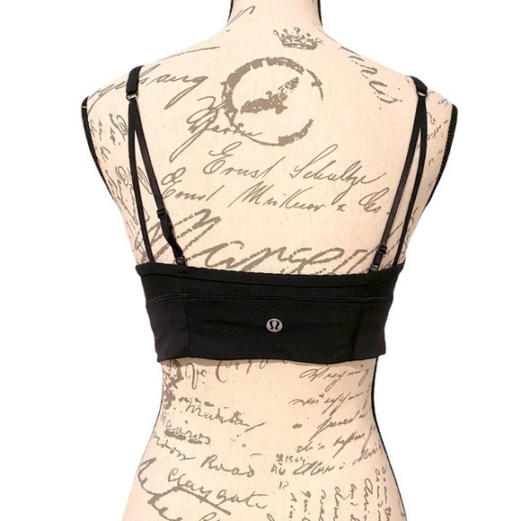 Lululemon crossed front black bra size 6 - Picture 2 of 7